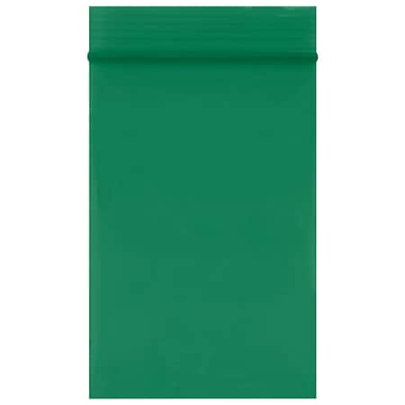 Bsc Preferred 2 x 3'' - 2 Mil Green Reclosable Poly Bags, 1000PK BUY03998080